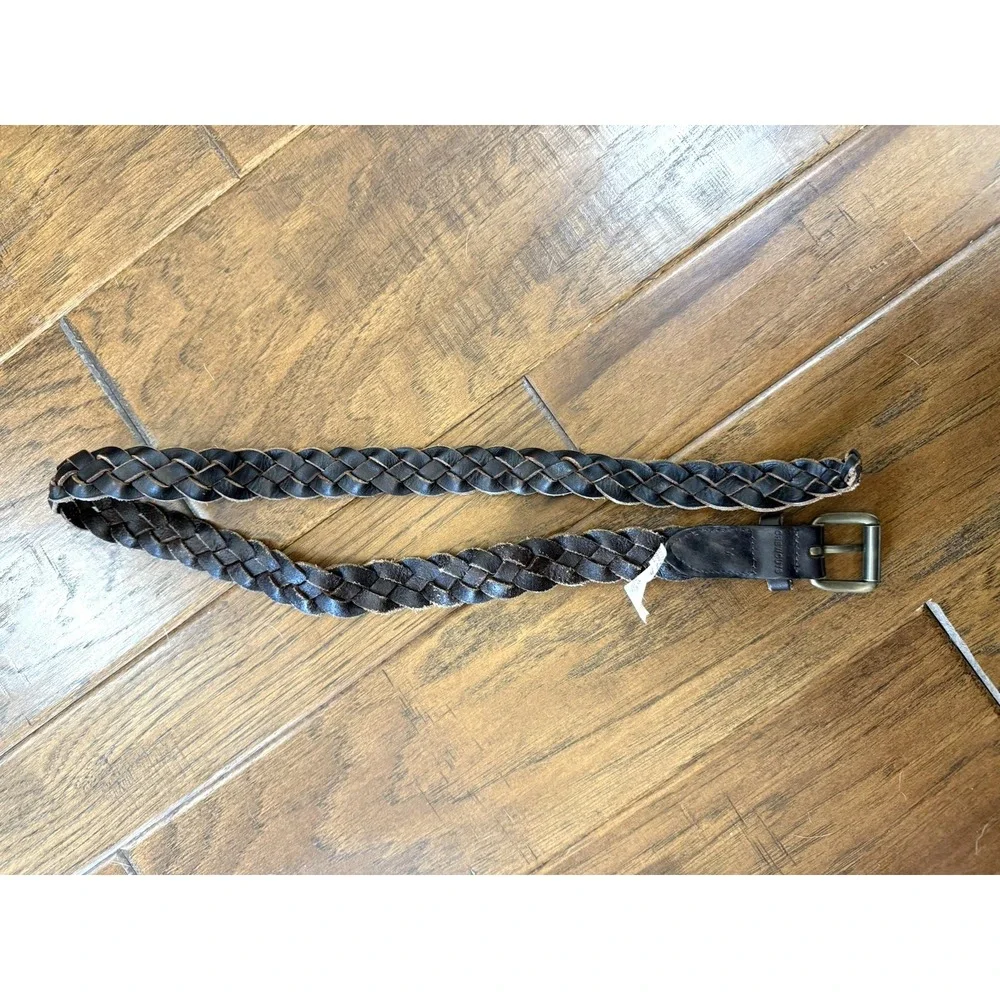 Crewcuts J. Crew Leather Braided Belt Kids M 34